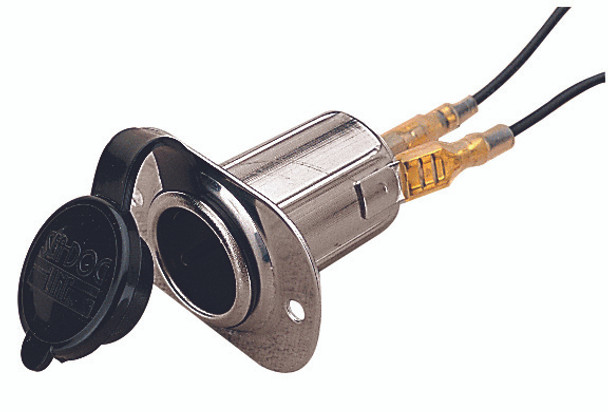 Sea Dog Marine Chrome Steel Power Socket 12 Volt (426013-1)