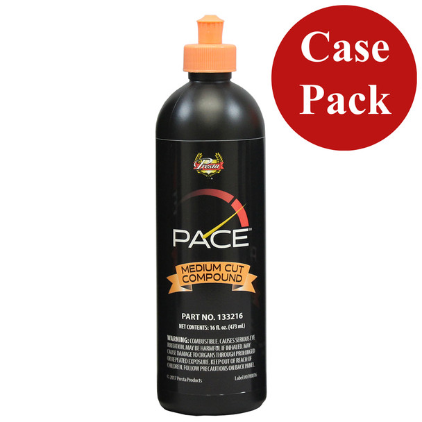 Presta PACE&trade; Medium Cut Compound - 16oz - *Case of 6* 133216CASE