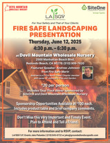 CLCA LA/SGV: Fire Safe Landscaping Presentation 