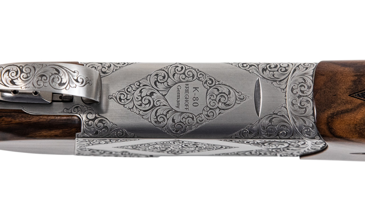 NEW Krieghoff Suhl Scroll Nickel K-80 Receiver & Iron ONLY