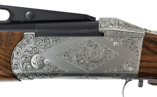 NEW Krieghoff Suhl Scroll Nickel K-80 Receiver & Iron ONLY - 138470R