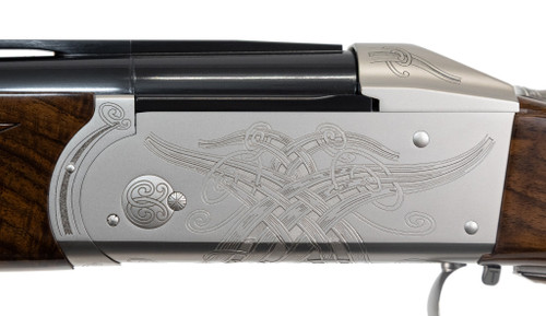 NEW Krieghoff Celtic Scroll Nickel K-80 Receiver & Iron ONLY - 139265
