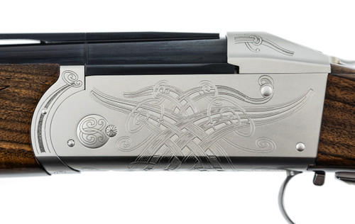 NEW Krieghoff Celtic Scroll Nickel K-80 Receiver & Iron ONLY - 140298R