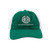 dK Kelly Green Unstructured Hat with White Mesh Back and White Logo