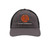 dK Charcoal Unstructured Hat with Black Mesh Back and Orange Logo