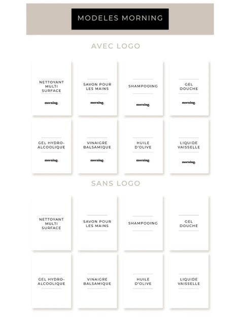 Étiquette B2B Morning — Personnalisée avec Logo