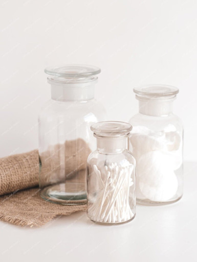 Bocaux apothicaires en verre — 3 formats