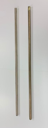 Shows Brass Inner and Nickel Outer Bass Trombone Tuning Slide Tubes  30" Lengths