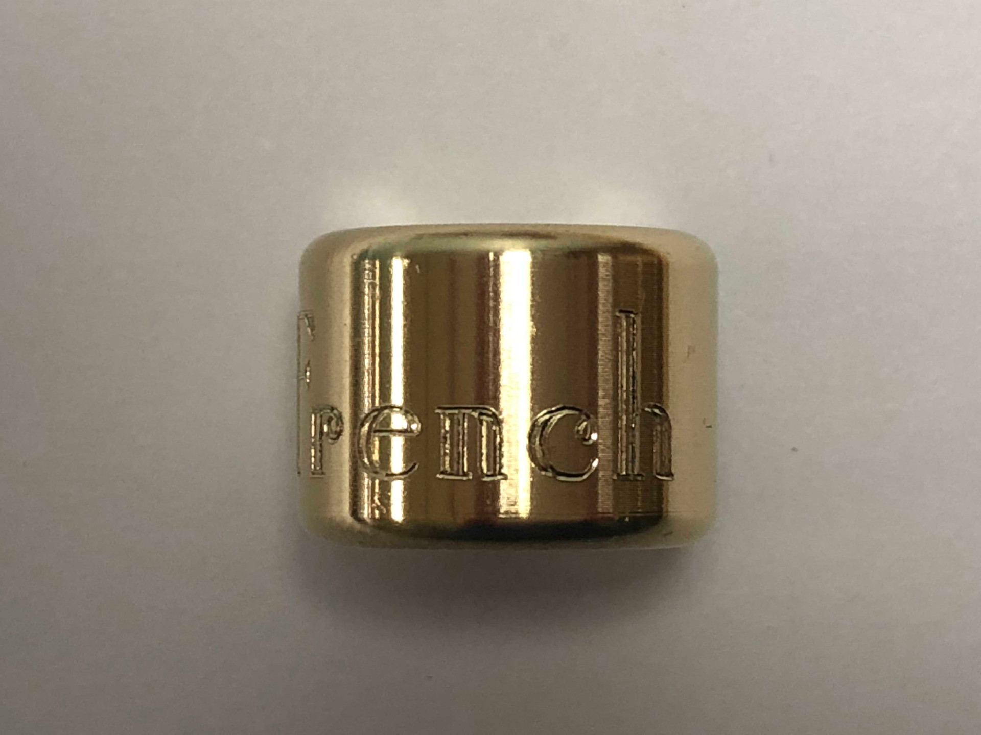 Nickel French Horn Mouthpiece to Trumpet Receiver Adapter