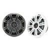 KICKER KM65 6.5" Marine Coaxial Speakers w\/3\/4" Tweeters - 4-Ohm, Charcoal  White [45KM654]