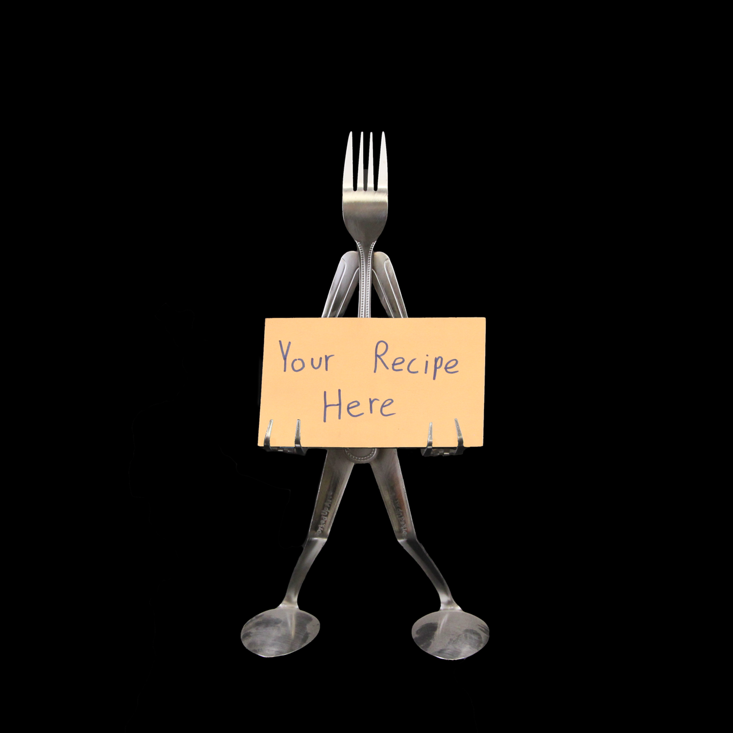Recipe Card Stand Fork© Forked Up Art