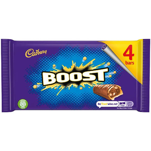 Cadbury Boost Chocolate Bar 4 Pack 126g Cadbury Boost Chocolate Bar 4 Pack 126g