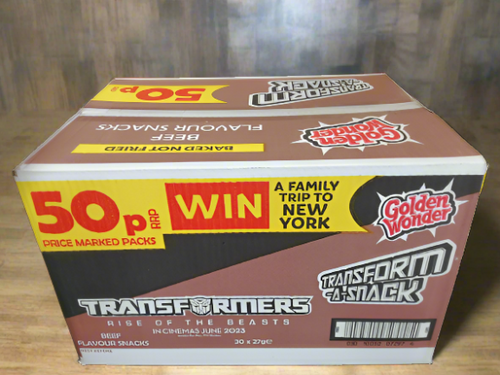 Golden Wonder Transform A Snack Beef 27g Full Box 30 Pack Golden Wonder Transform A Snack Beef 27g Full Box 30 Pack
