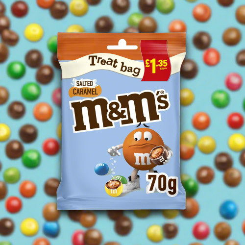 M&M's Salted Caramel Treat Bag 70g M&M's Salted Caramel Treat Bag 70g