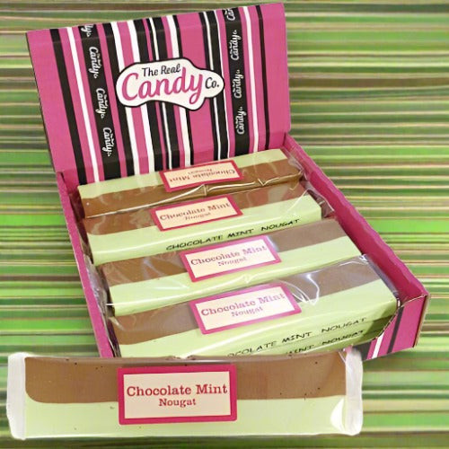The Real Candy Co. Chocolate Mint Nougat Bar 130g The Real Candy Co. Chocolate Mint Nougat Bar 130g