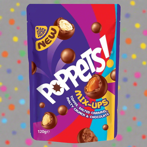 Poppets Mix-Ups Pouch 120g Poppets Mix-Ups Pouch 120g
