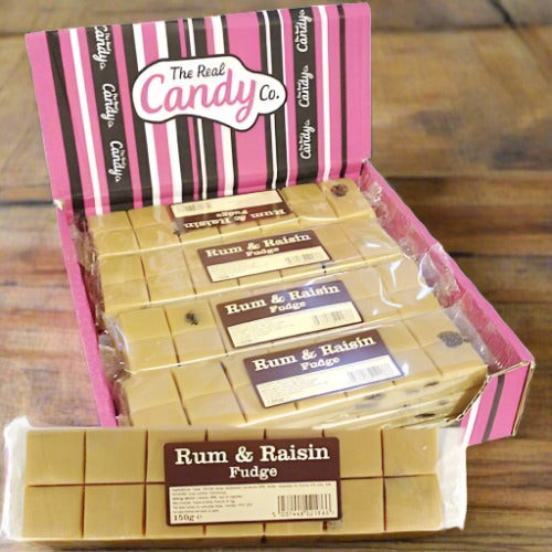 The Real Candy Co. Rum & Raisin Fudge Bar 130g The Real Candy Co. Rum & Raisin Fudge Bar 130g