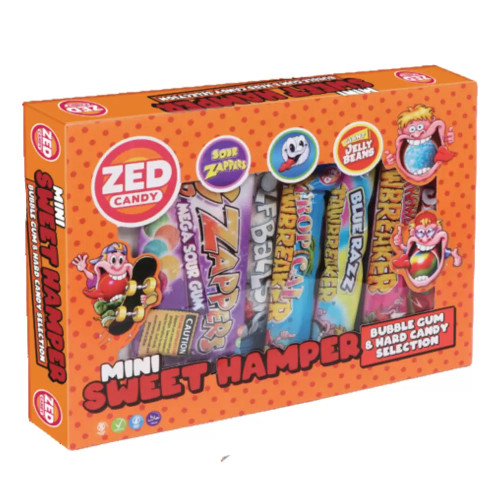 Zed Candy Mini Sweet Hamper In Orange 177g Zed Candy Mini Sweet Hamper In Orange 177g