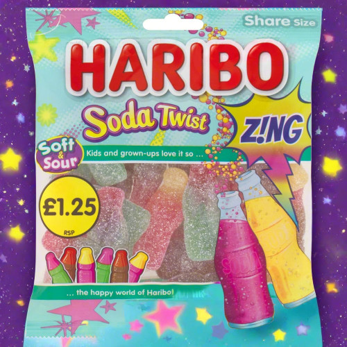 Haribo Soda Twist Zing 160g - Buy at Cinema Snacks, Snacking World