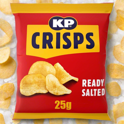KP Ready Salted Crisps 25g Full Box (48 Pack) - Buy at Cinema Snacks, Snacking World KP Ready Salted Crisps 25g Full Box (48 Pack) - Buy at Cinema Snacks, Snacking World