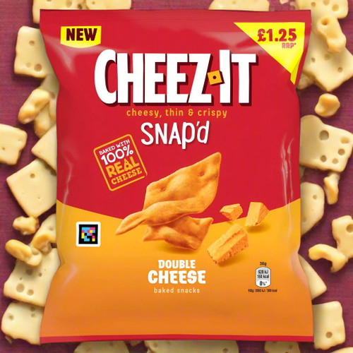 Cheez-It Double Cheese Thin & Crispy Baked Snacks 65g PMP £1.25 - Buy at Cinema Snacks, Snacking World Cheez-It Double Cheese Thin & Crispy Baked Snacks 65g PMP £1.25 - Buy at Cinema Snacks, Snacking World