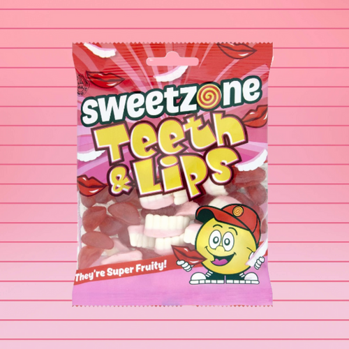 Sweetzone Teeth & Lips 90g – Retro Pick n Mix Sweets Sweetzone Teeth & Lips 90g – Retro Pick n Mix Sweets