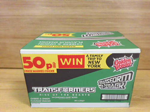 Golden Wonder Transform A Snack Cheese & Onion Flavour Snacks 27g Full Box 30 Pack Golden Wonder Transform A Snack Cheese & Onion Flavour Snacks 27g Full Box 30 Pack