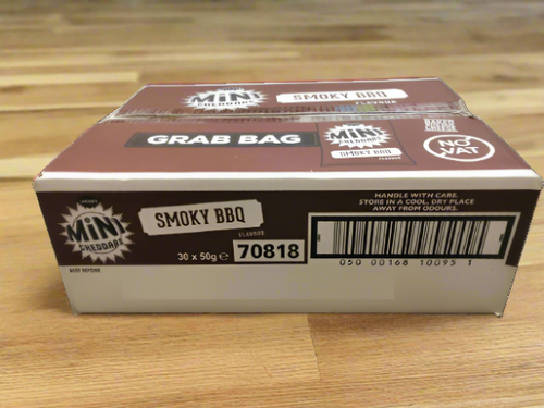 Jacob's Mini Cheddars Smoky BBQ Cheese Snacks 45g Full Box (30 Pack) Jacob's Mini Cheddars Smoky BBQ Cheese Snacks 45g Full Box (30 Pack)