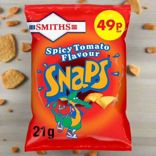 Smiths Snaps Spicy Tomato Snacks 21g 30 Pack