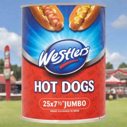 Westlers Jumbo Hot Dogs 25 x 7½" Westlers Jumbo Hot Dogs 25 x 7½"