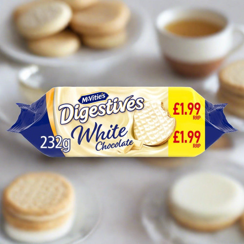 McVitie's Digestives White Chocolate 232g McVitie's Digestives White Chocolate 232g
