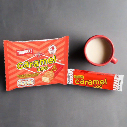 Tunnocks Caramel Log Wafers 4 Pack 128g Tunnocks Caramel Log Wafers 4 Pack 128g