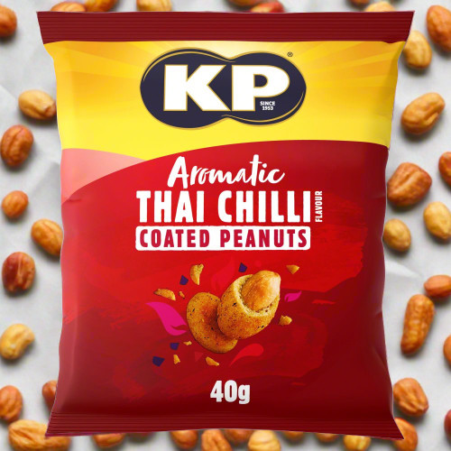 КР Aromatic Thai Chilli Coated Peanuts 40g 21 Pack on pub card КР Aromatic Thai Chilli Coated Peanuts 40g 21 Pack on pub card