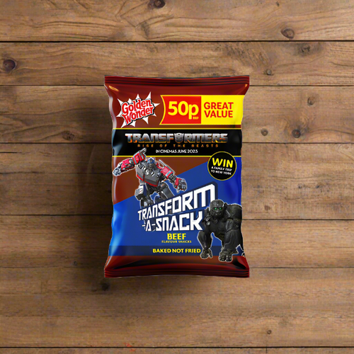 Golden Wonder Transform A Snack Beef 27g Single Packet Golden Wonder Transform A Snack Beef 27g Single Packet
