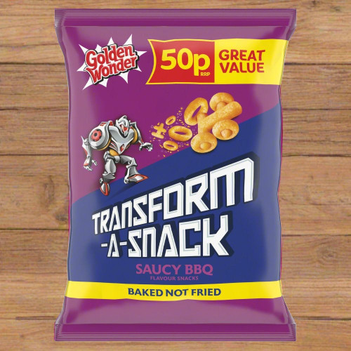 Golden Wonder Transform A Snack Saucy BBQ 27g Single Packet Golden Wonder Transform A Snack Saucy BBQ 27g Single Packet