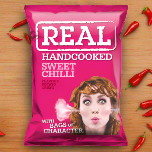 Real Hand Cooked Sweet Chilli 35g Single Packet Real Hand Cooked Sweet Chilli 35g Single Packet