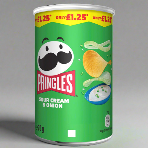 Pringles Sour Cream & Onion 70g PMP £1.25 Pringles Sour Cream & Onion 70g PMP £1.25