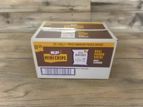 KP Mini Chips Beef 60g Full Box (20 Pack) KP Mini Chips Beef 60g Full Box (20 Pack)