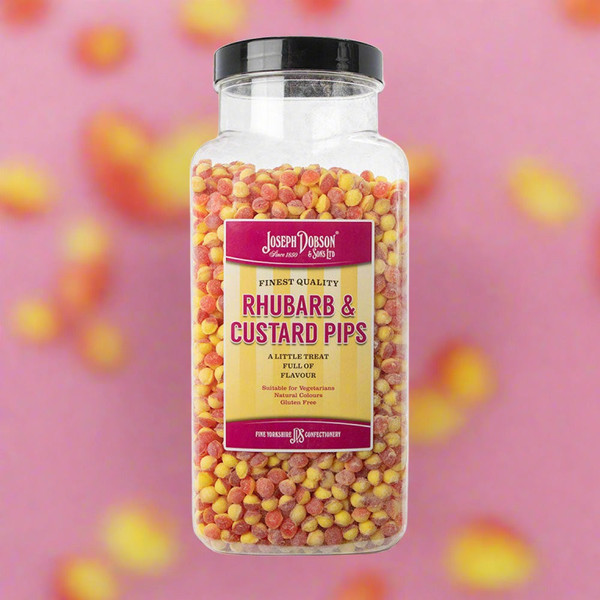 Dobsons Rhubarb & Custard Pips 100g Dobsons Rhubarb & Custard Pips 100g