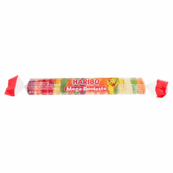 Haribo Mega-Roulette Rolls 45g 70p PMP