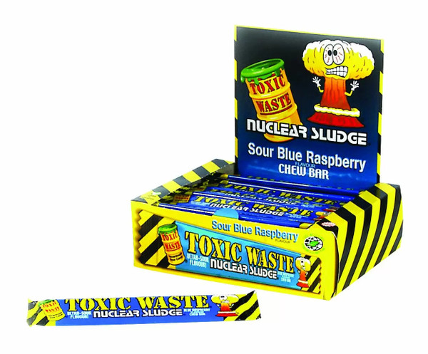 Toxic Waste Blue Raspberry Chew Bars 20g Toxic Waste Blue Raspberry Chew Bars 20g