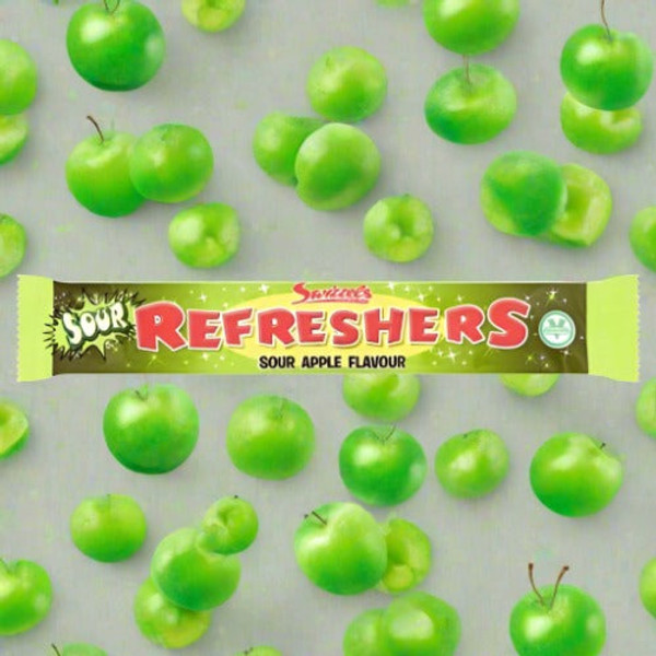 Swizzels Refreshers Sour Apple Flavour Chew Bar Swizzels Refreshers Sour Apple Flavour Chew Bar