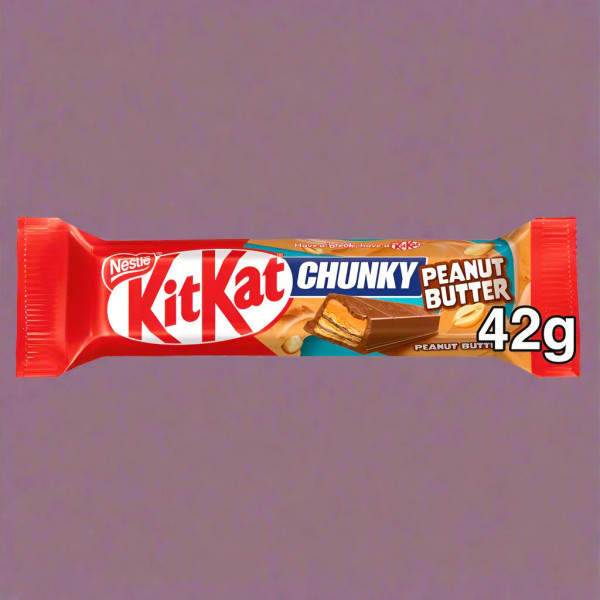 Kit Kat Chunky Peanut Butter Milk Chocolate Bars 42g Kit Kat Chunky Peanut Butter Milk Chocolate Bars 42g