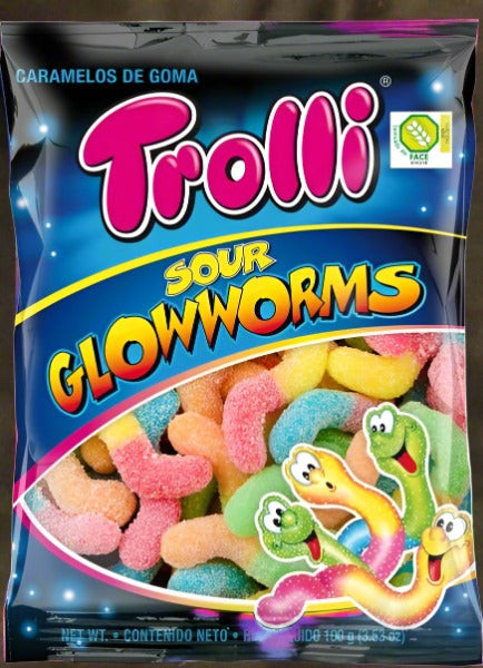 Trolli Sour Glow Worms Bags 150g Trolli Sour Glow Worms Bags 150g
