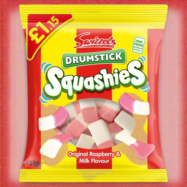 Swizzels Squashies Drumstick Bag 120g £1.15 Swizzels Squashies Drumstick Bag 120g £1.15
