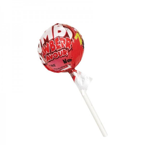 Zed Candy Jumbo Strawberry Jawbreaker On A Stick 35g