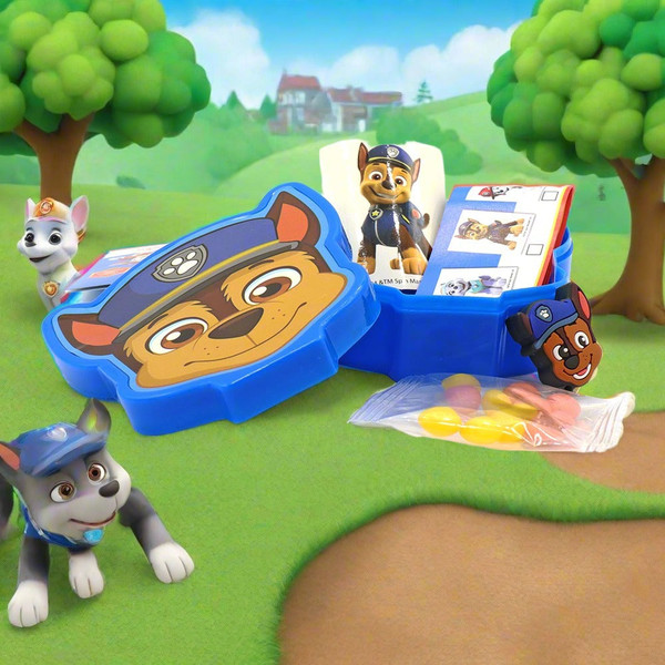 Paw Patrol Container with Sweets, Toy & Sticker 5g - Buy at Cinema Snacks, Snacking World Paw Patrol Container with Sweets, Toy & Sticker 5g - Buy at Cinema Snacks, Snacking World