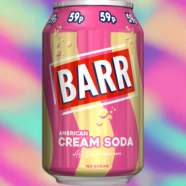 Barr American Cream Soda 330ml Can Barr American Cream Soda 330ml Can