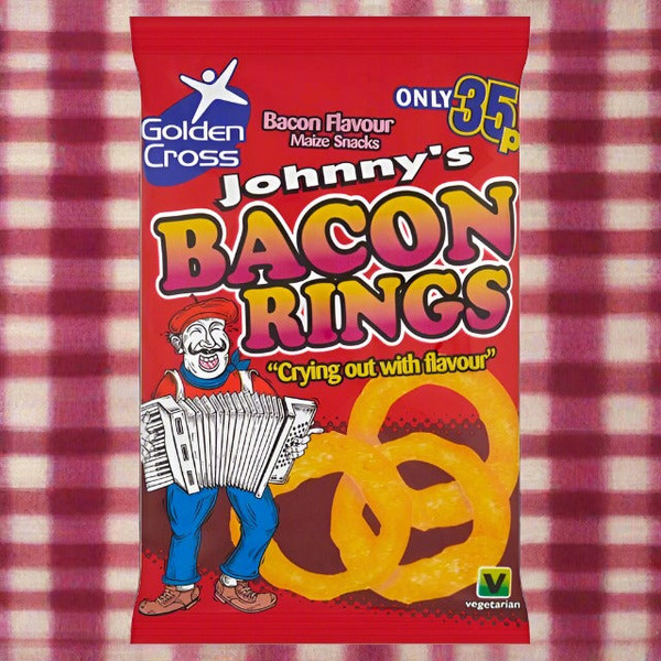 Johnnys Bacon Rings 22g 35p Full Box of 36 Johnnys Bacon Rings 22g 35p Full Box of 36
