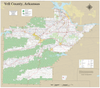 Yell County Arkansas 2024 Wall Map